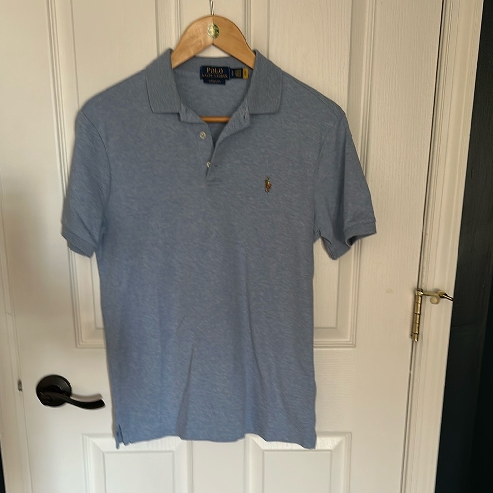 Men’s light  blue heather Ralph Lauren Polo shirt